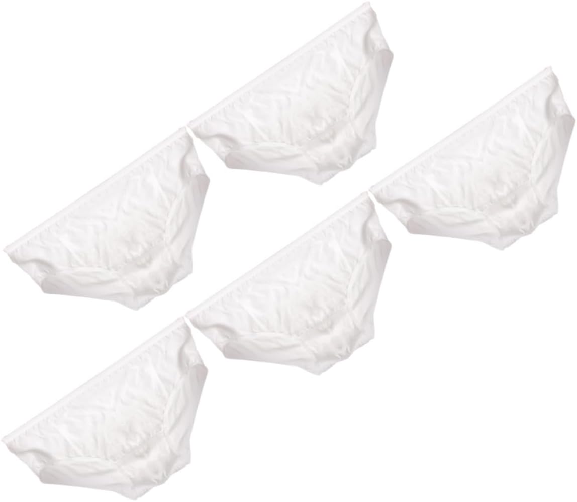 41yQAzswL._AC_SL1225_.jpg 5pcs Disposable Underwear for Pregnant Women Portable Maternity Panties for Postpartum Comfort Breathable Travel Underwear Bagged White - Image 1