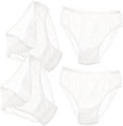 4pcs Disposable Maternity Panties for Postpartum Women Breathable Cotton Underwear Comfortable Briefs for New Moms Portable and Soft for Daily Use White