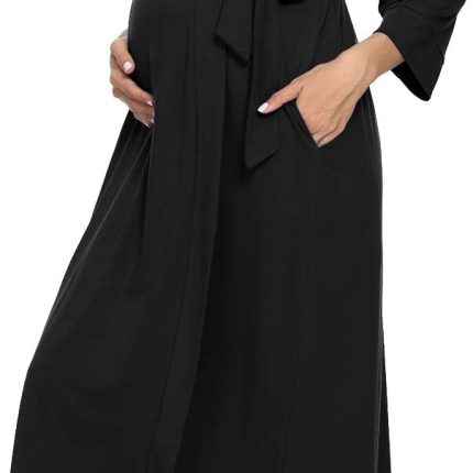 Women's Maternity Sleepwear,Labor/Delivery/Nursing/Hospital Nightgown Kimono Robes Long Pregnancy Loungewear