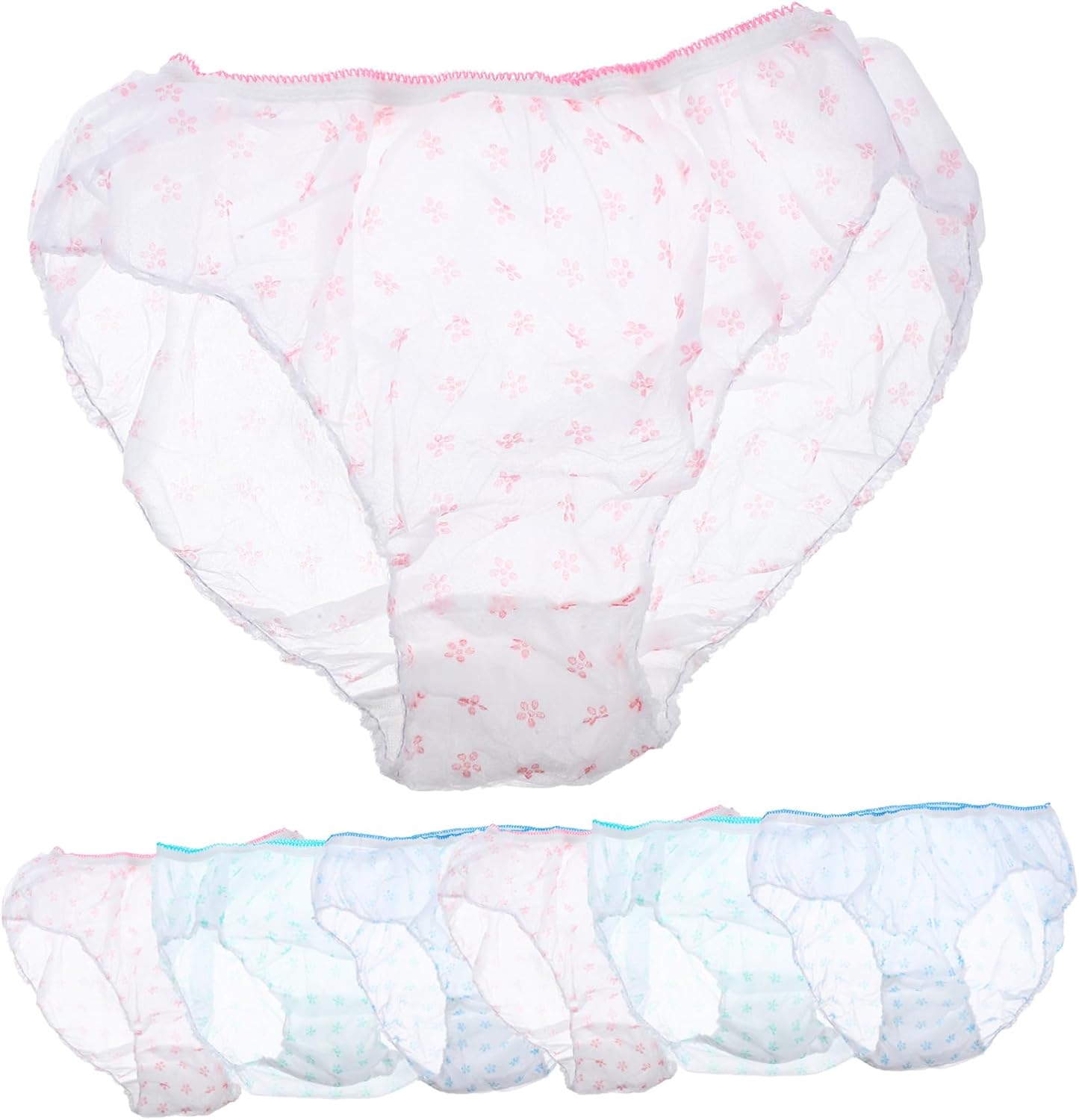 61eOjrAhtL._AC_SL1500_.jpg Disposable Panties Paper Underwear for Women Hospital Underwear Maternity Pants Size Panty Women - Image 1