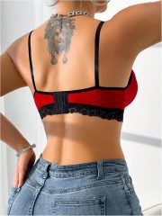 Women's Non-Padded Nursing Bras for Breastfeeding Lace Wireless Sleep Triangle Bralettes - Image 2